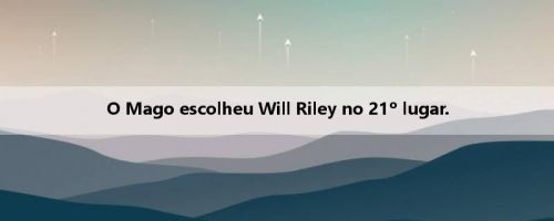 O Mago escolheu Will Riley no 21º lugar.