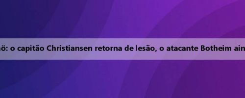 Oficial de Malmö: o capitão Christiansen retorna de lesão, o atacante Botheim ainda está ausente
