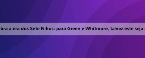 Fire Records lembra a era dos Sete Filhos: para Green e Whitmore, talvez este seja o melhor destino