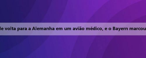 Foto: Musiala voará de volta para a Alemanha em um avião médico, e o Bayern marcou uma cirurgia para ele
