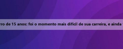 Vidal fala sobre o acidente de carro de 15 anos: foi o momento mais difícil de sua carreira, e ainda tenho medo quando penso nisso