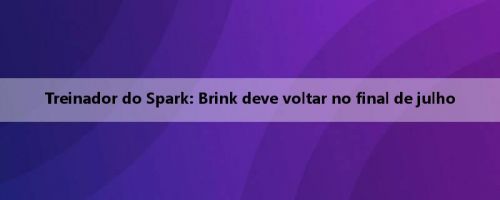 Treinador do Spark: Brink deve voltar no final de julho